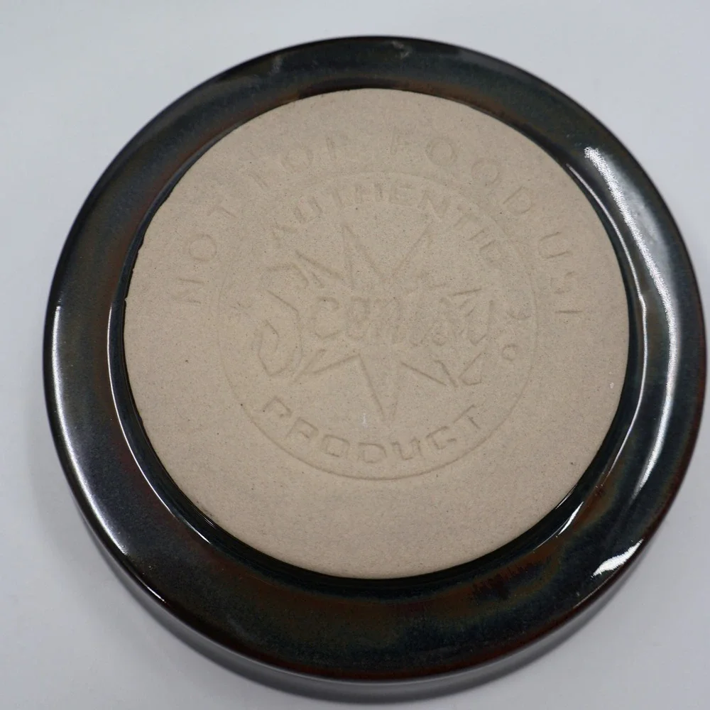 Scentsy Corinth Wax Warmer Full Size Charcoal Bronze Embossed Leaf NIB‎